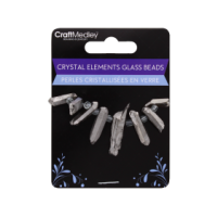 Crystal Elements Glass Beads Silver Mica