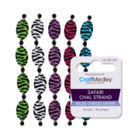 Safari Oval Strand Craft Medley in assorted colours