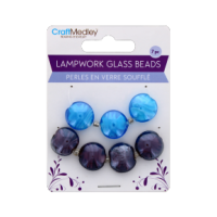 Lampwork Glass Beads Purple Haze 7 Piece Set