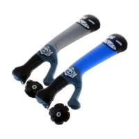 Inflatable bat and ball set ready for play