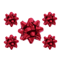 Red gift bow for wrapping presents and gifts