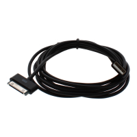 Black 2-metre iPhone 4 wire for charging and data transfer