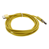 Yellow 2-metre iPhone 4 charging cable