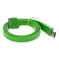 Wholesale iPhone 4 green 1 meter charging cable
