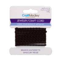 Dark brown jewellery and craft cord for wholesale