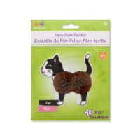 Diy Yarn Pom-pal Cat Craft Kit