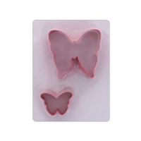 Two butterfly fondant cutters for cake decorating