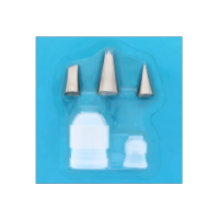 Cake decorating nozzles and couplers set for baking