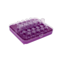 Purple cake decorating nozzle stand for piping tips