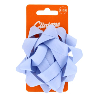 CLINTONS BLUE GROSGRAIN CONFETTI BOW