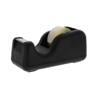 Mini black tape dispenser for office and school