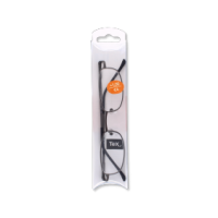 Metal slim reading glasses with +1.00 lens strength