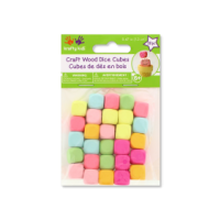 Craft Wood 12mm Pastel Dice 28 Piece Set