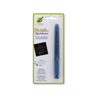Blue Steel Metallic Brush Marker Pen