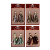 Rayon tassels in various colours for craft and jewellery making