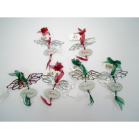 Artificial Silver Angel Wing Christmas Ornament Assorted