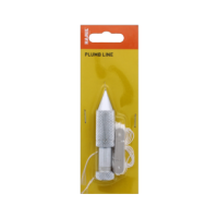 Silver Plumb Bob with Line for vertical alignment.
