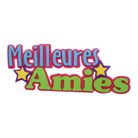 3D 'Meilleures Amies' foam sign 12 inch