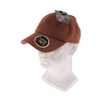 Brown baseball cap, one size fits all