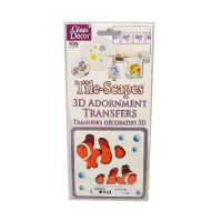 3D GLASS DECOR TRANSFERS FISH