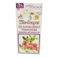 3D GLASS DECOR TRANSFERS FLOWER