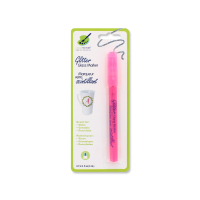 Bright pink glitter permanent marker for glass