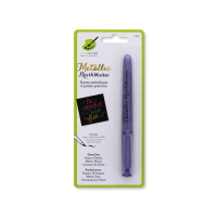 Purple Metallic Permanent Brush Marker Pen