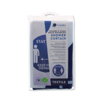 Croydex Anti-Microbial Shower Curtain 1800 X 1800 mm