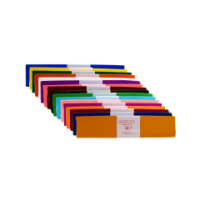 Assorted colour crepe paper rolls 50x250cm