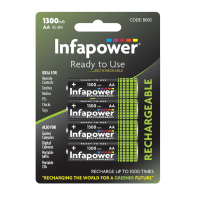4 pack of AA 1300mAh Ni-Mh batteries