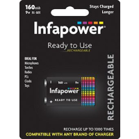 Infapower 9v rechargeable battery