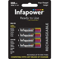 AAA Ni-Mh Batteries 550mAh 4 Pack