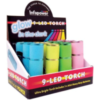 LED Glow In The Dark Torch (Box Of 12)
