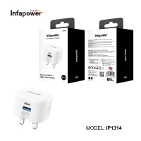 Wall Charger Dual USB-A + USB-C 20W