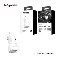 2.4A 12W Dual USB-A Car Charger