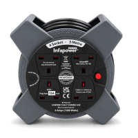 4 Socket 5 Metre Extension Cable Reel Lead