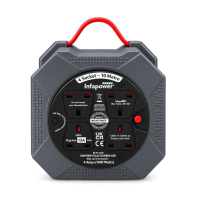 4 Socket 10 Metre Extension Cable Reel Lead