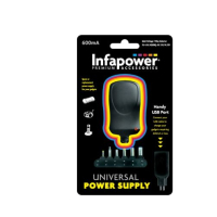 600mA Multi Voltage Universal Power Supply Adapter
