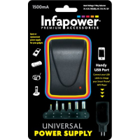 1500mA Multi Voltage Universal Power Supply Adapter
