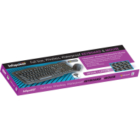 Full size wireless waterproof keyboard and mouse set