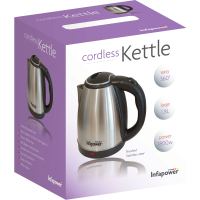 Brushed stainless steel 1.8L 1800W kettle