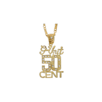 G-Unit 50 Cent Gold Pendant Necklace
