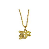  B2 Sign Gold Pendant Necklace 