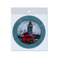 London Bus and Big Ben themed tin ashtray