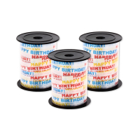 Happy Birthday curling ribbons for gifts and balloons