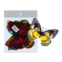 Assorted decorative butterfly magnets 12 pack