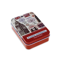 I Love London Red Tobacco Tin with Iconic Print
