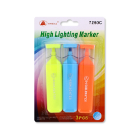 3 Pack High Lighting Markers Fluorescent Ink