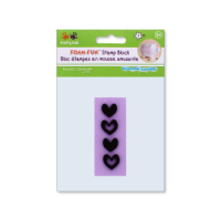 Foam-Fun Stamp Block Mini Hearts