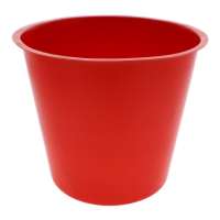 Red medium plant pot for garden and indoor use